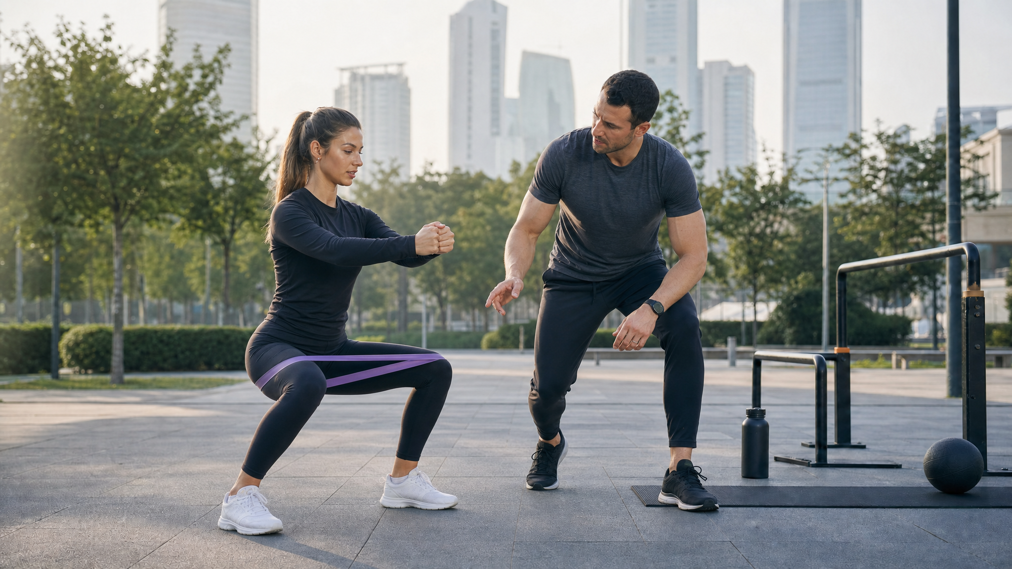 Outdoor Trainer Location Set, Resistance band