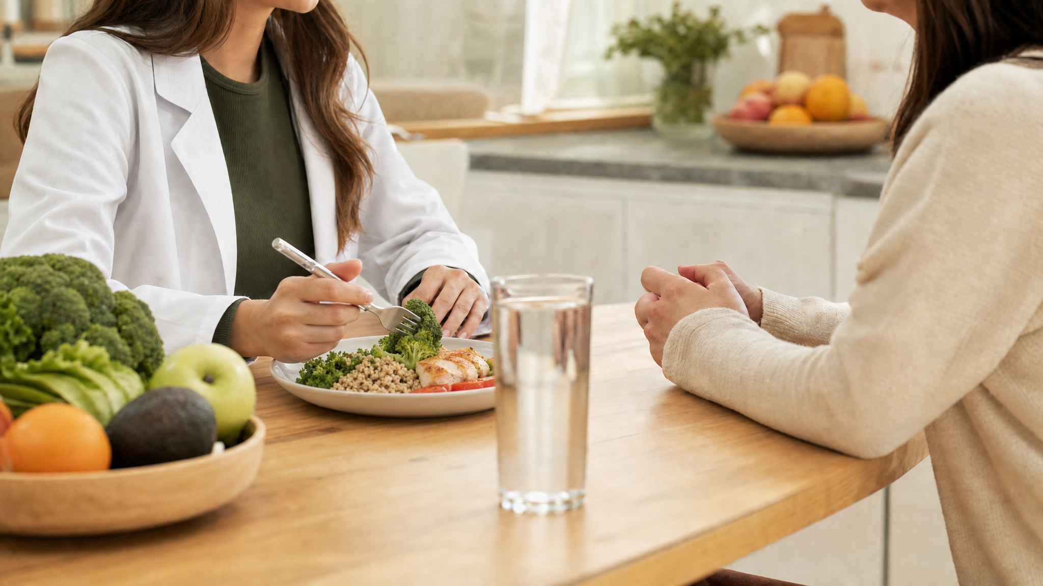 Nutrition Consultation Set, Realistic healthy meal